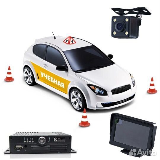 Комплект видеонаблюдения для автошколы