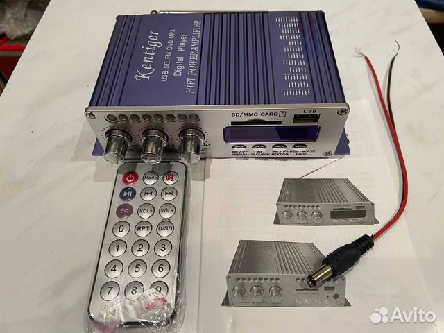 Усилитель звука Kentiger 2х30Вт, AUX,Usb, FM купить в Омске ...