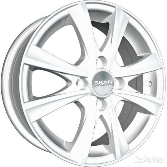 R15 4x100 6J ET45 D67,1 Скад Мальта белый