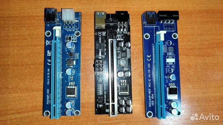 Райзер pci-e 6pin, molex