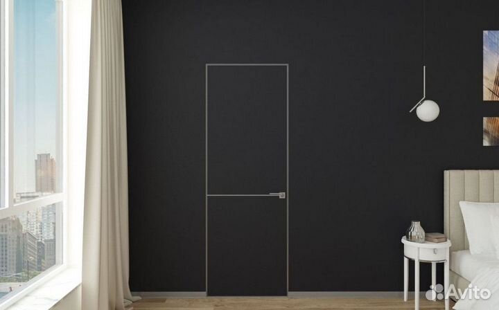 Скрытая дверь под покраску