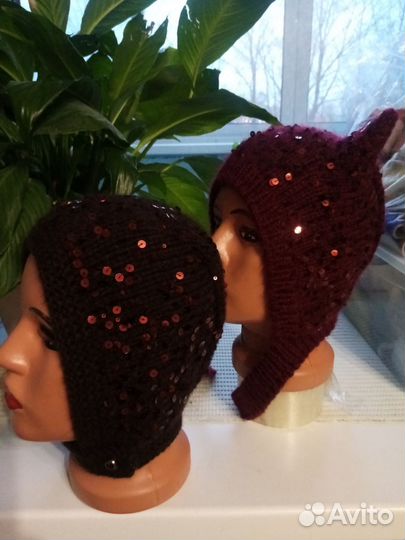 Чепчик с паетками