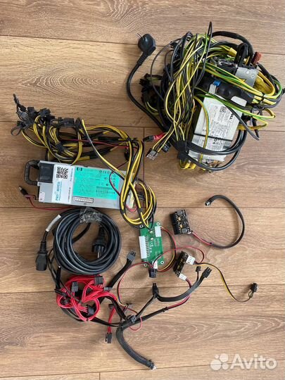Блоки питания для майнинга(1200W) + райзера