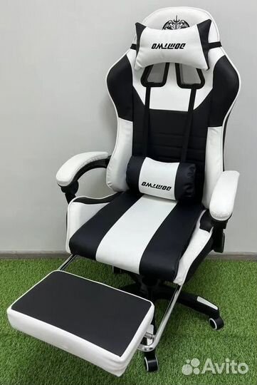 Компьютерное игровое кресло геймерское с массажем