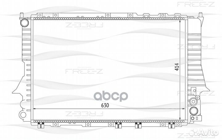 Радиатор охлаждения KK0112 free-Z