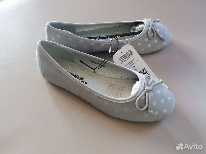 Балетки тканевые, р.34, новые