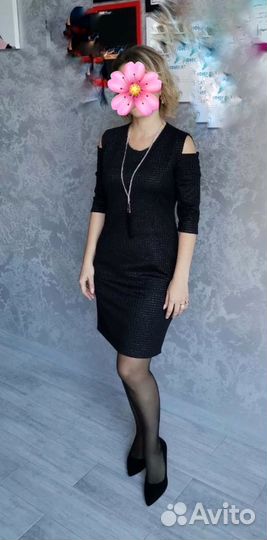 Вечернее платье черное 42 размер