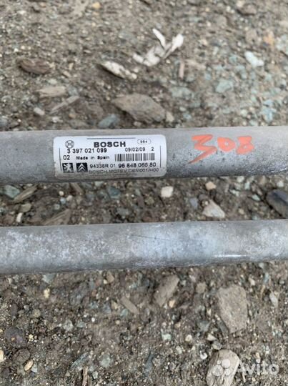 Трапеция дворников Peugeot 308