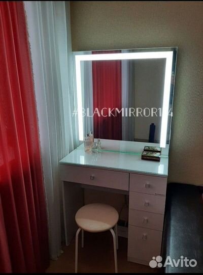 Led зеркало с туалетным столиком