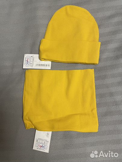 Шапка и снуд детская новая