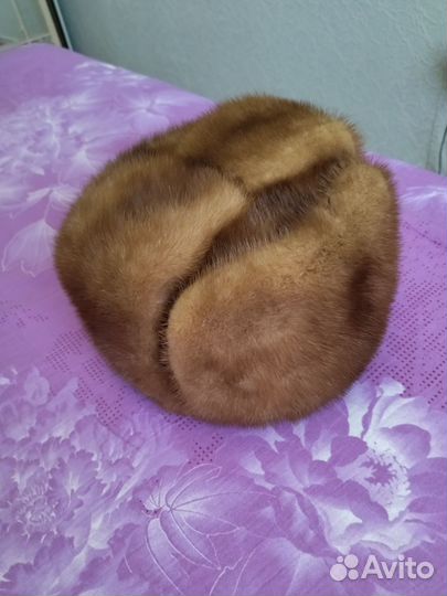 Норковая шапка мужская 58 размер