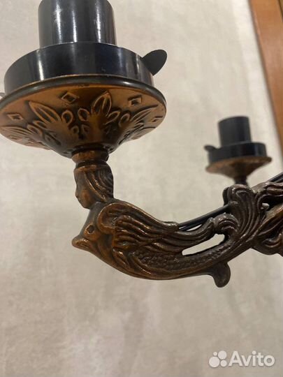 Люстра бронзовая