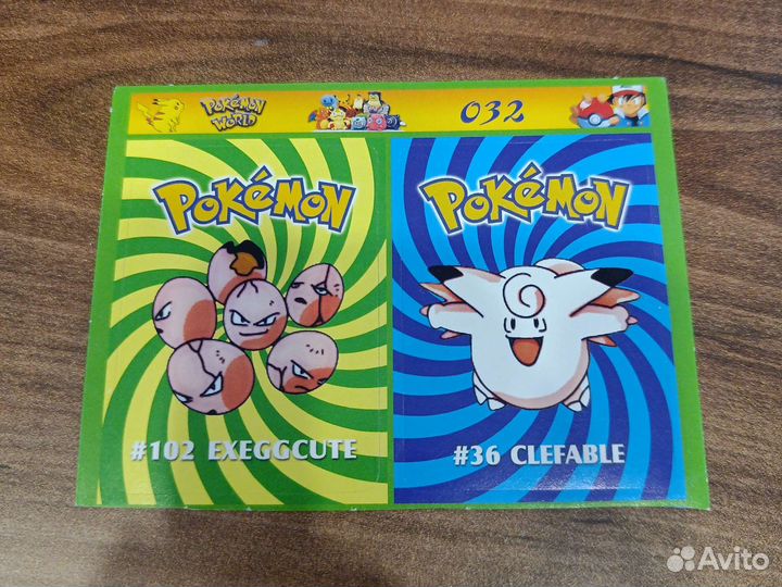 Наклейки, закладки, календари, открытки Покемон