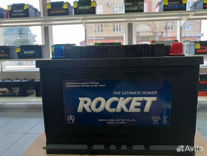 Аккумулятор rocket 70Ah 760A AGM