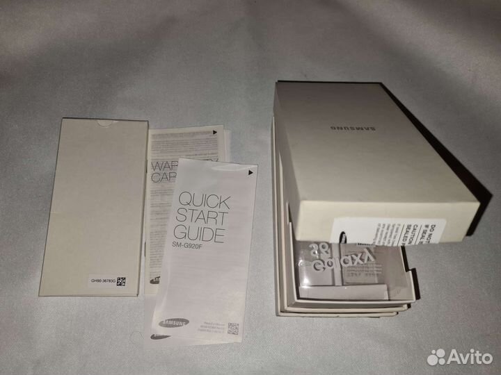 Samsung Galaxy S6 Коробка, 2 чехла, 2 защит.стек