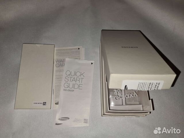 Samsung Galaxy S6 Коробка, 2 чехла, 2 защит.стек