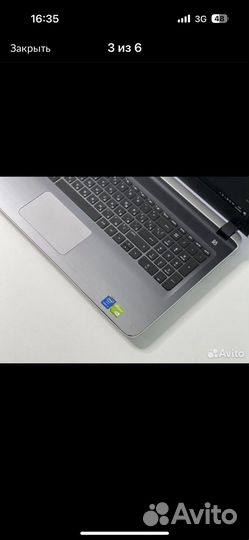 Мощный HP Core i7 8G озу SSD