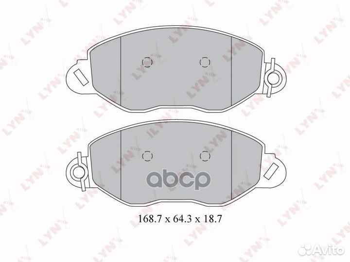 Колодки тормозные дисковые перед BD3032 LYN