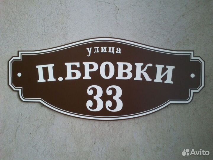 Таблички с адресом