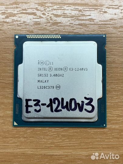 Процессор 1150 Xeon E3-1240v3 3.4-3.8GHz 4-яд/8пот