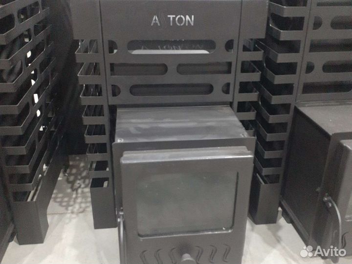 Печь банная стальная aston 12 со стекл дверкой