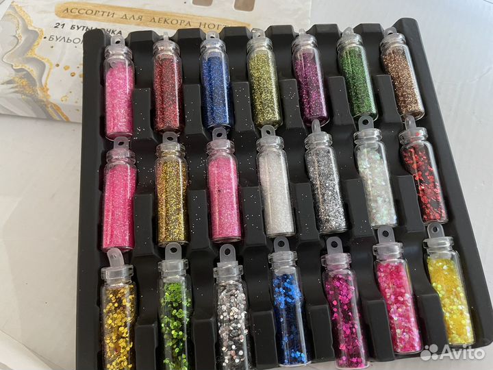 Бульонки, блёстки для дизайна маникюра