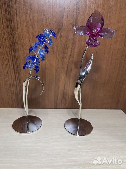 Фигурки цветов Swarovski