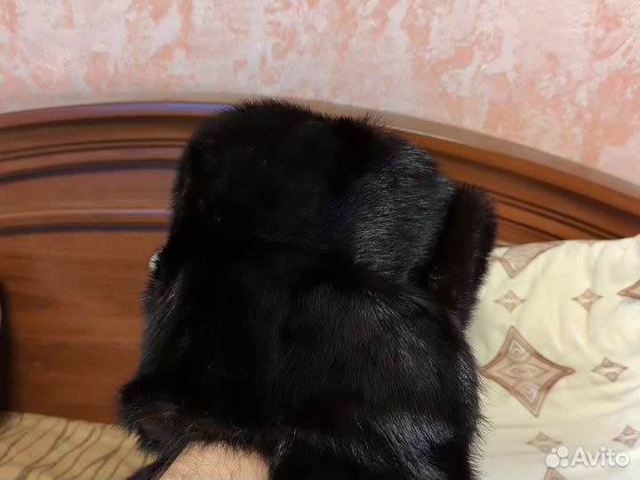 Норковая шапка мужская ушанка