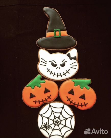 Имбирное печенье на Хэллоуин