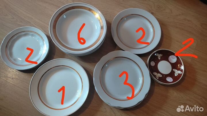 Тарелки СССР посуда