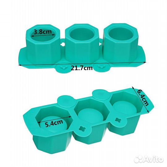 Молд силиконовый для гипса бетона свечей кашпо