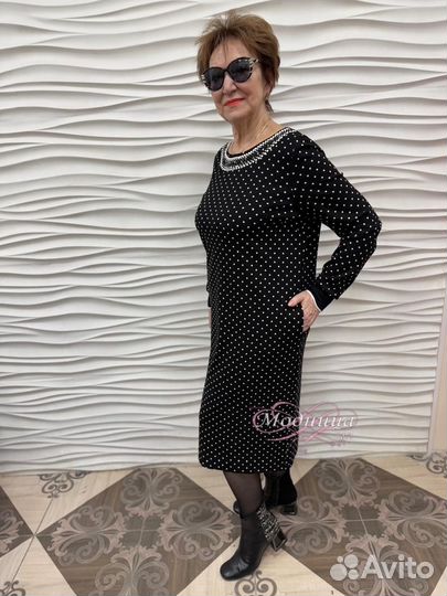 Женское платье горох Elisa Fanti