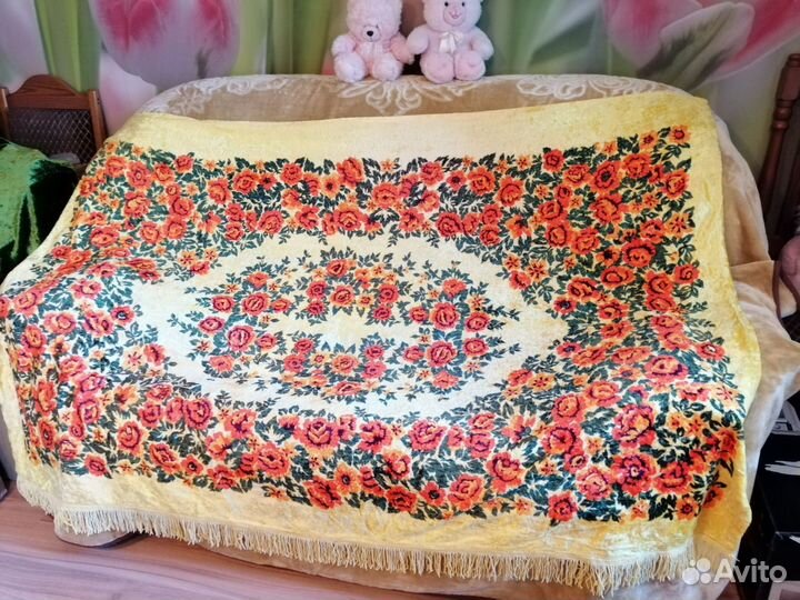 Покрывало плюшевое СССР