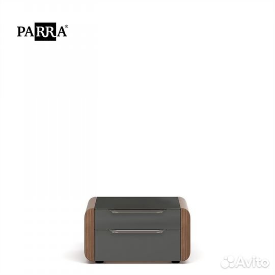 Тумба прикроватная Bella, шпон, орех, Parra