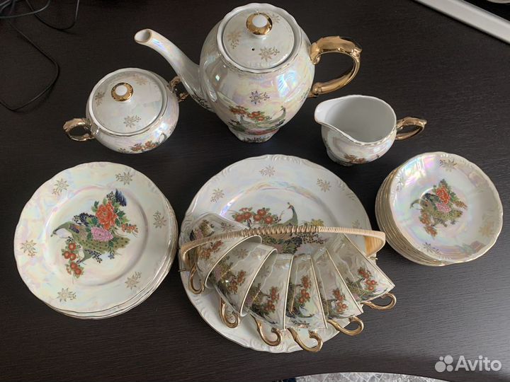 Чайный сервиз костяной фарфор япония Chori