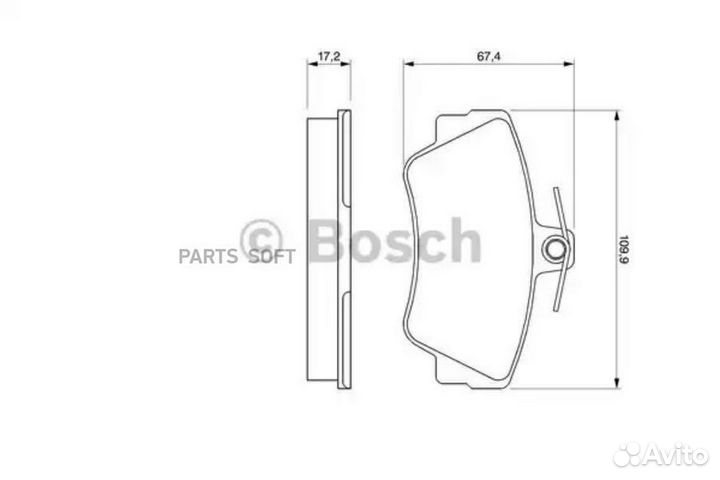 Bosch 0986460989 Колодки торм. пер