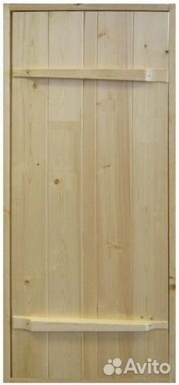 Дверь деревянная Ласточкин хвост / колхозница