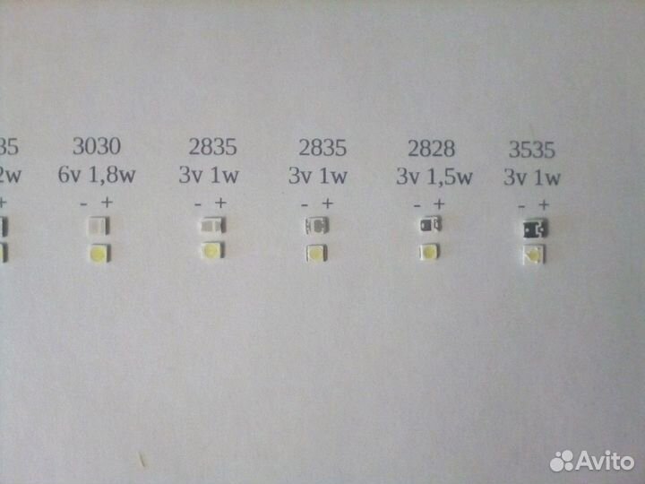 Светодиоды и линзы LG lnnotek, samsung и др