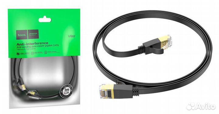 Кабель интернет LAN патч корд RJ-45 CAT6 Hoco