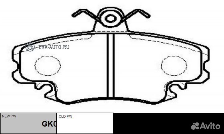 CTR GK0909 / ckrn-1 Колодки тормозные дисковые перед