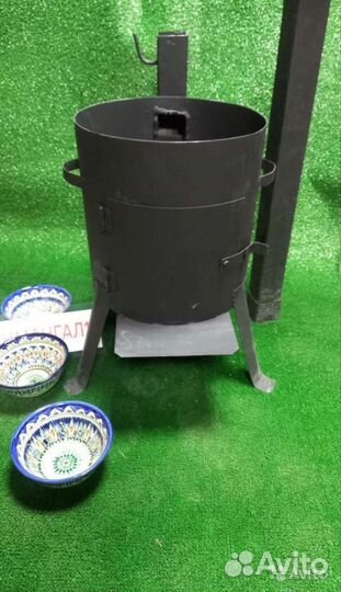 Печь под казан с трубой 8 литров
