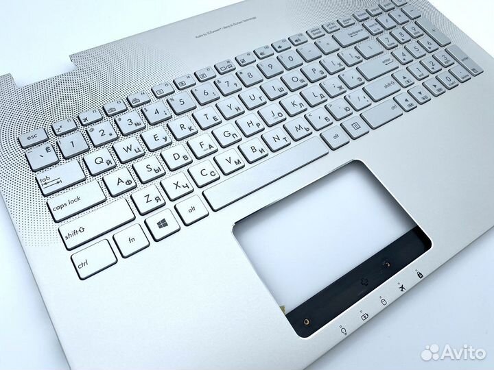 Топкейс (клавиатура) для ноутбука Asus N551 серебр