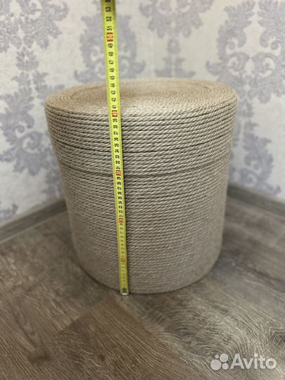 Пуфик из джута