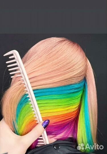 Яркое окрашивание волос