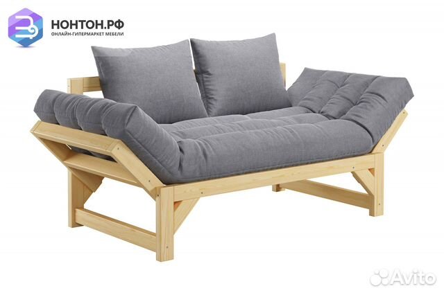 Диван кушетка Амбер светло-серый