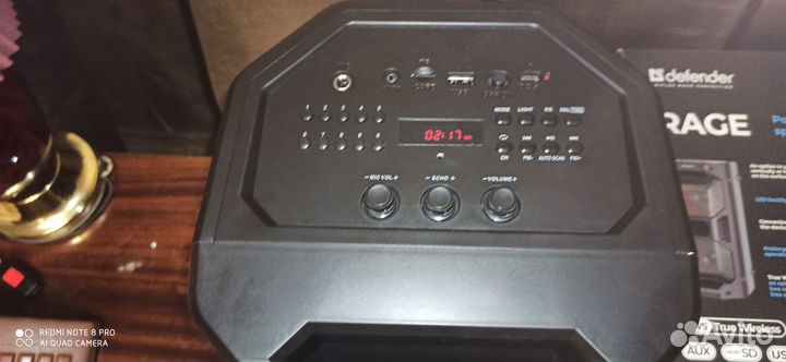 Defender Rage,50Вт/bluetooth/FM/USB/LED/TWS,новая