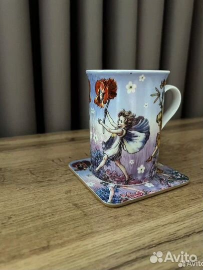 Бокал фарфоровый с подставкой 220 мл