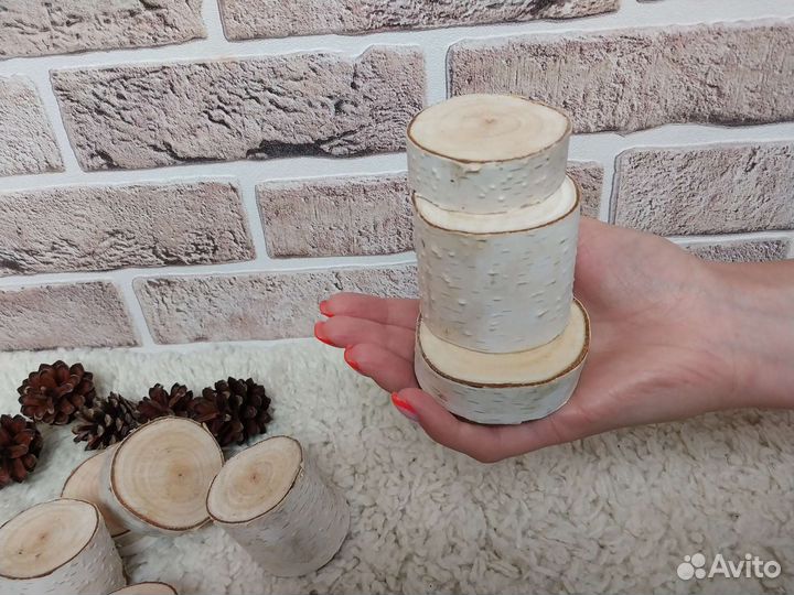 Набор для творчества,спилы дерева, шишки