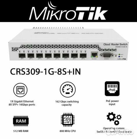 Mikrotik CRS309-1G-8S+IN