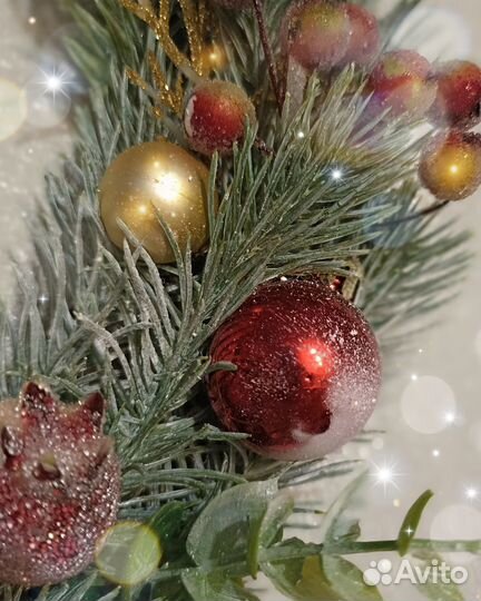 Новогодний венок на дверь